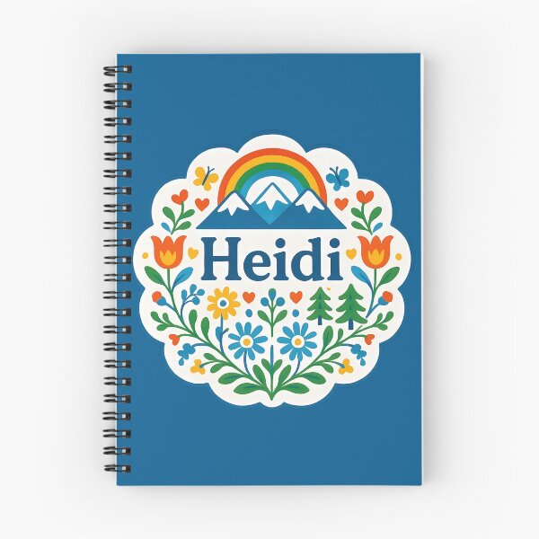 Item preview, Custom Name "Heidi" - Scandinavian Folk Art by heidiannemorris © designed and sold by FOLK ART FUSION.