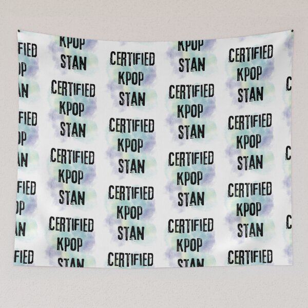 Item preview, Certified kpop fan stan, green background designed and sold by LiskoDesign.