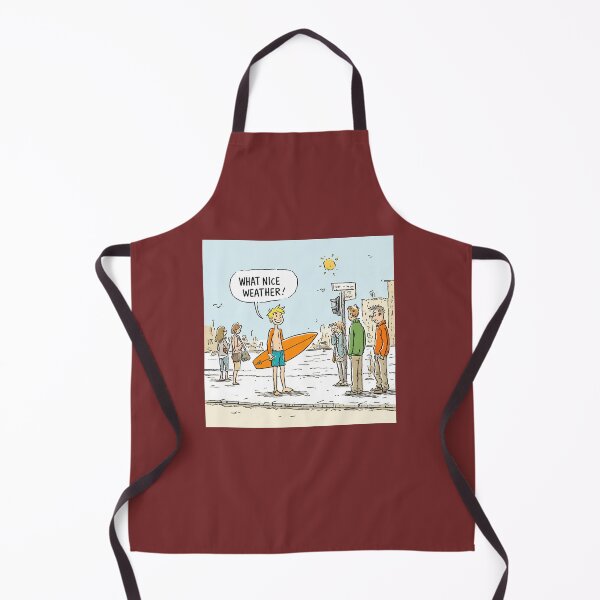 Item preview, Funny Surfer Cartoon │ What Nice Weather Comic Illustration │ Extreme Surfer Art designed and sold by casualnature.