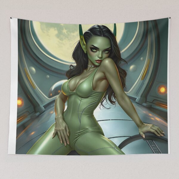 Item preview, Sexy Alien Woman designed and sold by ModernLogo.