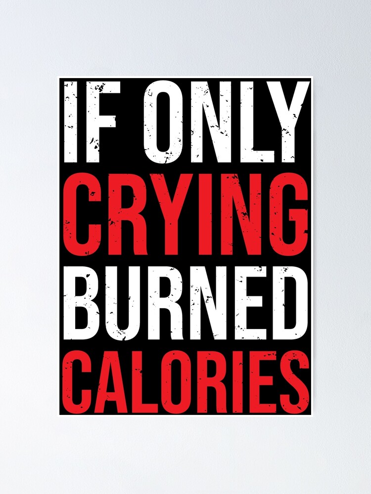 does crying burn calories