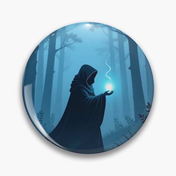 Item preview, Mystical forest scene with magician & orb of light – Fantasy art for dreamers, souls & storytellers worldwide designed and sold by FotoworldEdel.