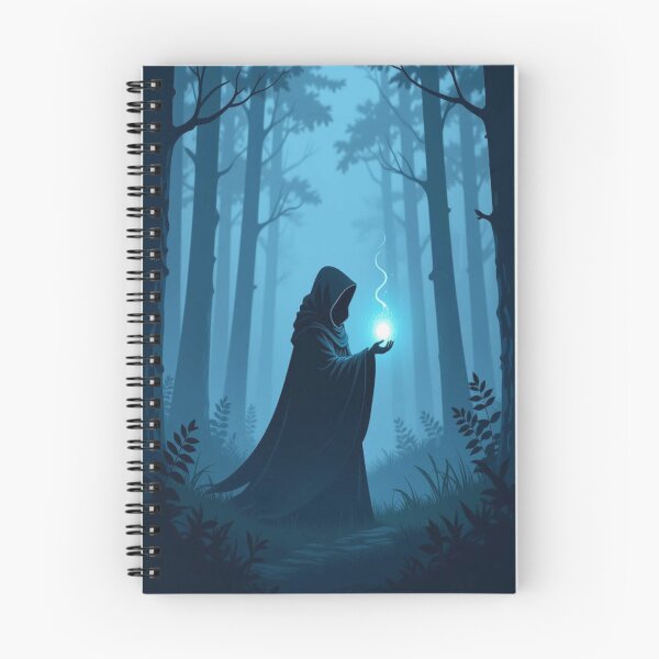 Item preview, Mystical forest scene with magician & orb of light – Fantasy art for dreamers, souls & storytellers worldwide designed and sold by FotoworldEdel.