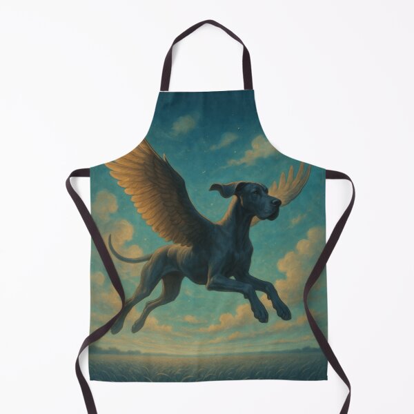 Item preview, Surreal Great Dane Flying Fantasy Poster designed and sold by Flying Doggo.