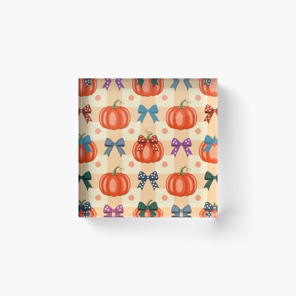Item preview, Pumpkins with Colorful Bows Pattern designed and sold by Artchyzh.