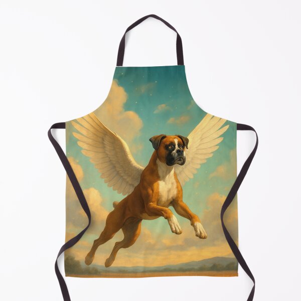 Item preview, Surreal Boxer Flying Fantasy Dream Poster designed and sold by Flying Doggo.