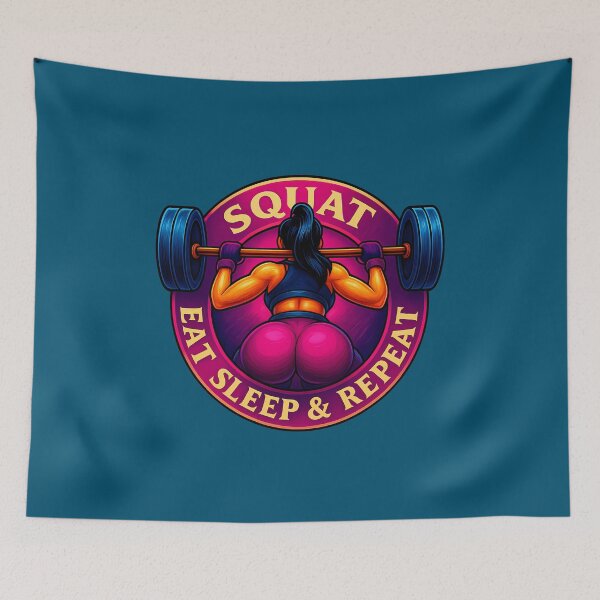 Item preview, Squat, Eat, Sleep & Repeat. designed and sold by Sawset.
