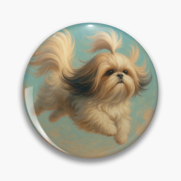 Item preview, Surreal Shih Tzu Flying Fantasy Poster designed and sold by Flying Doggo.