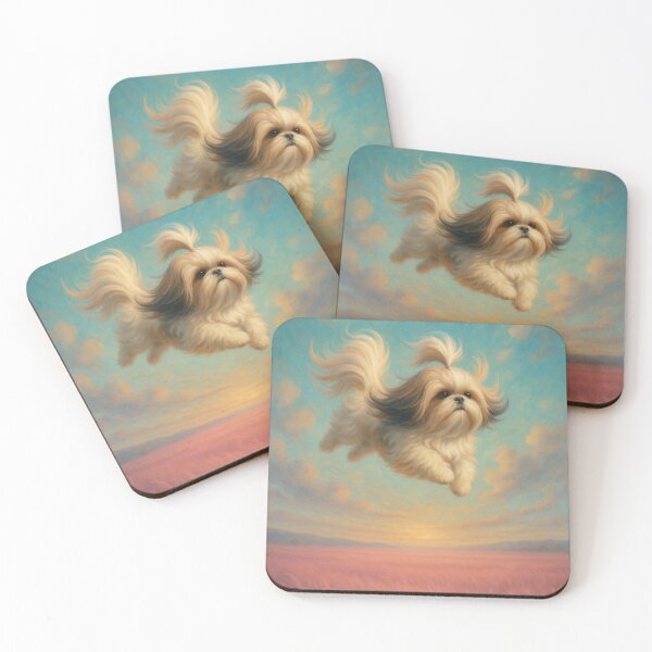 Item preview, Surreal Shih Tzu Flying Fantasy Poster designed and sold by Flying Doggo.