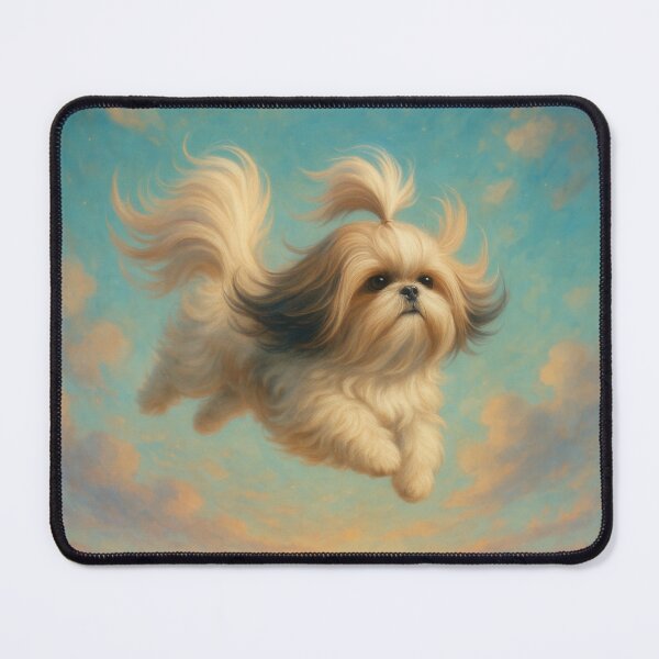 Item preview, Surreal Shih Tzu Flying Fantasy Poster designed and sold by Flying Doggo.