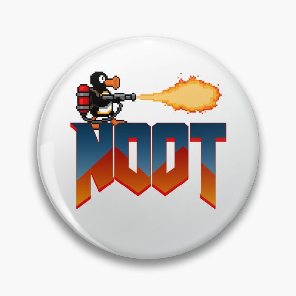Item preview, A video game penguin with a flamethrower designed and sold by KindOfABigDealTees.