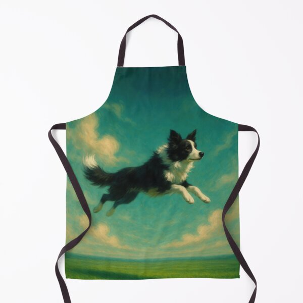 Item preview, Surreal Border Collie Flying Fantasy Poster designed and sold by Flying Doggo.