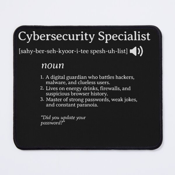 Item preview, Cybersecurity Specialist Shirt – Funny Dictionary Parody IT Gift designed and sold by MerchbvyTodd.