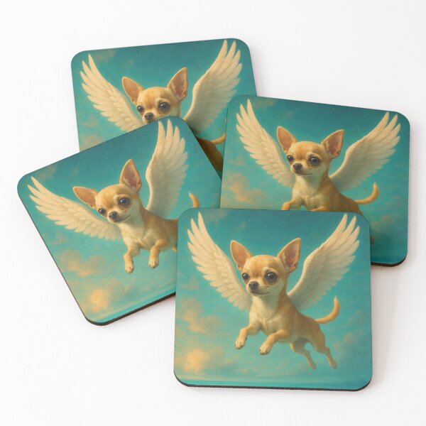 Item preview, Surreal Chihuahua Flying Fantasy Dream Poster designed and sold by Flying Doggo.