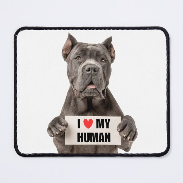 Item preview, Cute Cane Corso with Signboard I love my Human designed and sold by LazyOwlStore.
