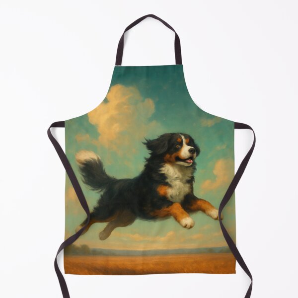 Item preview, Surreal Bernese Mountain Dog Fantasy Poster designed and sold by Flying Doggo.