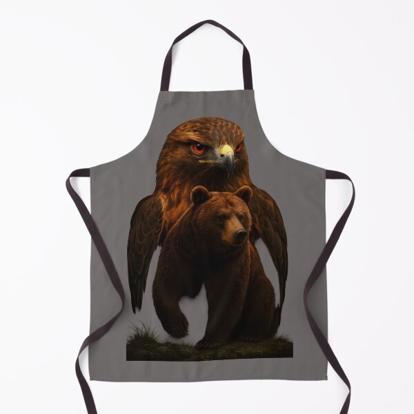 Item preview, Bear & Hawk Spirit Power Pair – Wildlife T-Shirt Design designed and sold by DojoVibe.
