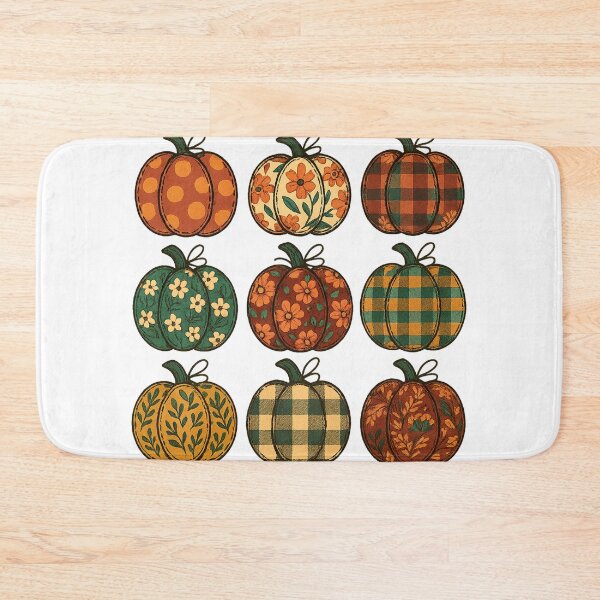 Item preview, Patchwork Embroidery Design｜Floral ghost png｜Pumpkin Patchwork｜Fall patchwork Quilt｜patchwork jacket fall｜autumn patchwork quilt｜Pumpkins designed and sold by PixelBlooming.
