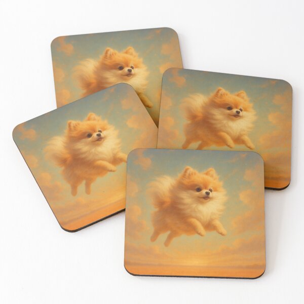 Item preview, Surreal Pomeranian Flying Fantasy Dream Poster designed and sold by Flying Doggo.