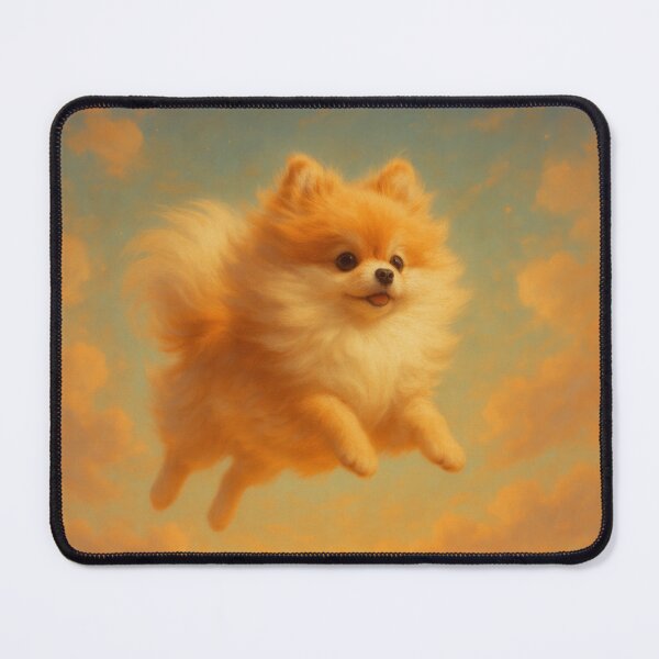 Item preview, Surreal Pomeranian Flying Fantasy Dream Poster designed and sold by Flying Doggo.