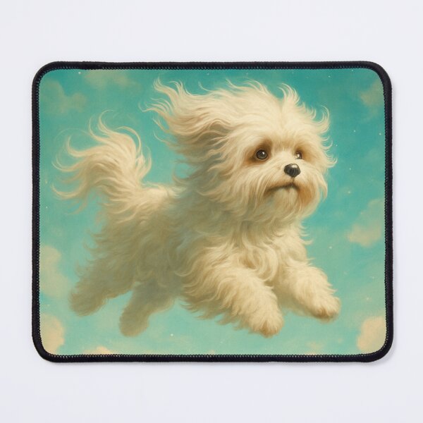 Item preview, Surreal Havanese Flying Fantasy Dream Poster designed and sold by Flying Doggo.