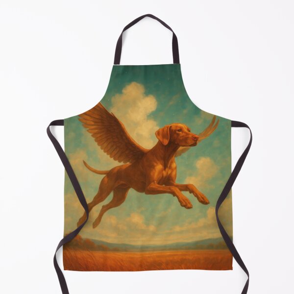 Item preview, Surreal Vizsla Flying Fantasy Dream Poster designed and sold by Flying Doggo.