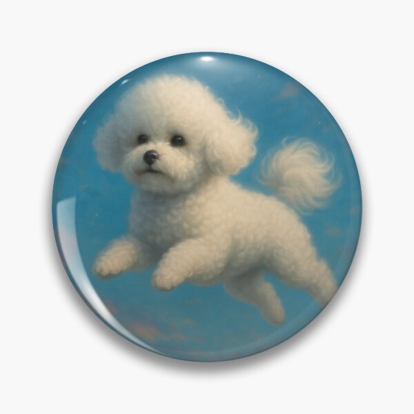 Item preview, Surreal Bichon Frise Flying Fantasy Poster designed and sold by Flying Doggo.