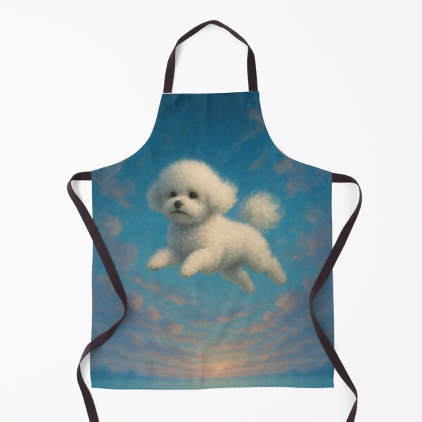 Item preview, Surreal Bichon Frise Flying Fantasy Poster designed and sold by Flying Doggo.