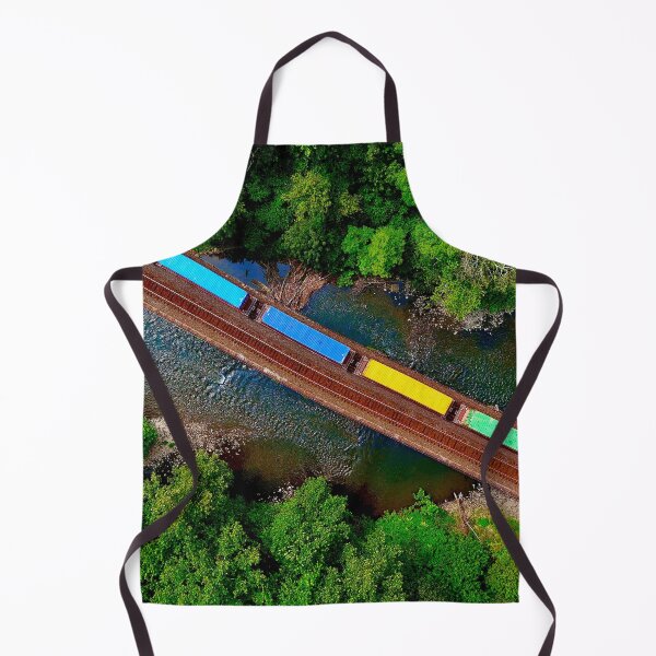 Item preview, aerial shot  train bridge over a river designed and sold by train-shop.