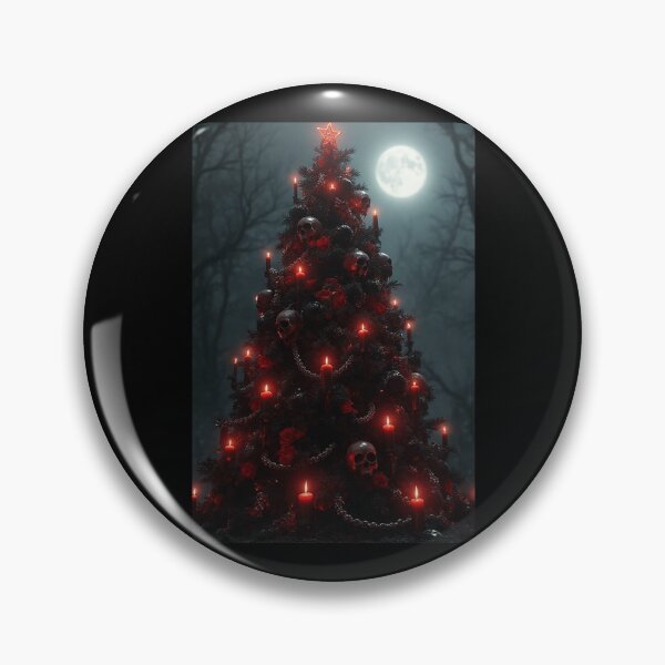Item preview, Haunted Gothic Holiday Tree – Skulls and Wax Candles designed and sold by SEBRYS.