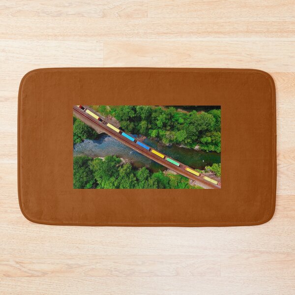 Item preview, aerial shot  train bridge over a river designed and sold by train-shop.