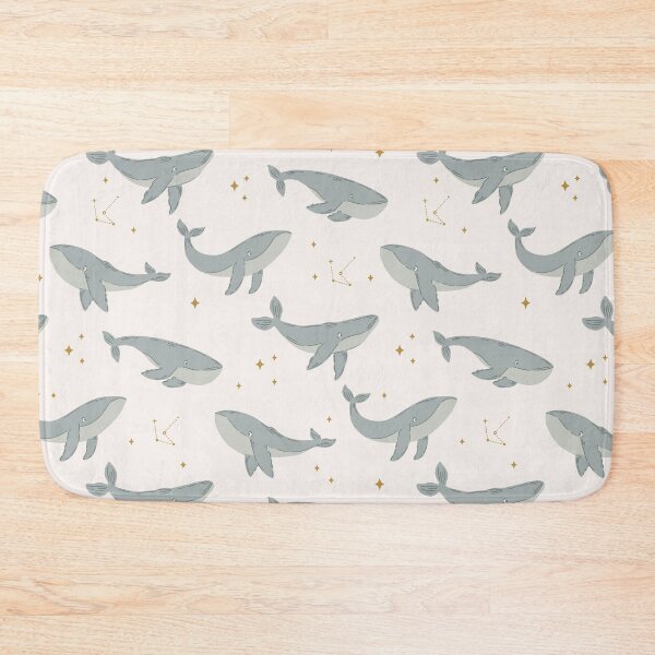 Item preview, Swimming Whales + Sparkling Stars designed and sold by Leah Nicole Designs.