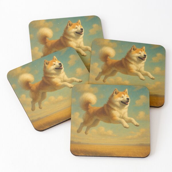 Item preview, Surreal Akita Flying Fantasy Dream Poster designed and sold by Flying Doggo.