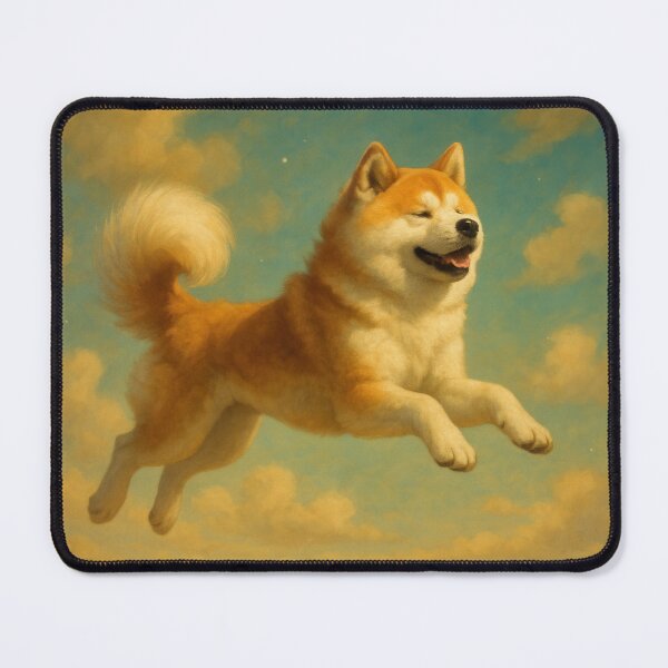 Item preview, Surreal Akita Flying Fantasy Dream Poster designed and sold by Flying Doggo.
