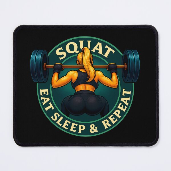 Item preview, Squat, Eat, Sleep & Repeat. designed and sold by Sawset.