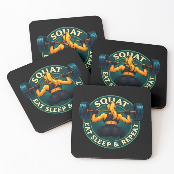 Item preview, Squat, Eat, Sleep & Repeat. designed and sold by Sawset.