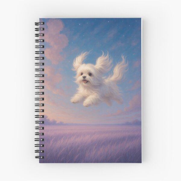 Item preview, Surreal Maltese Flying Fantasy Dream Poster designed and sold by Flying Doggo.