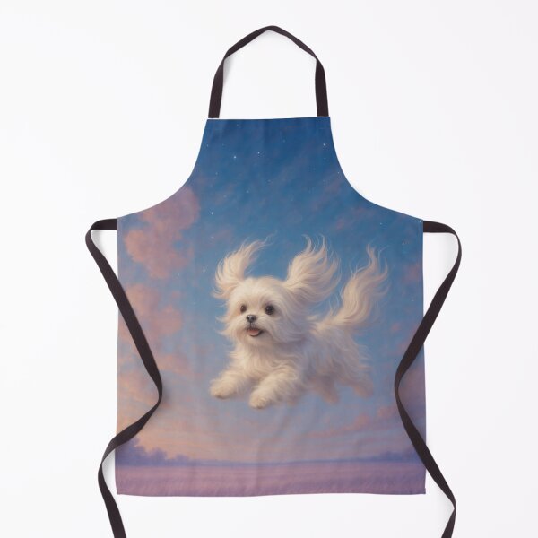 Item preview, Surreal Maltese Flying Fantasy Dream Poster designed and sold by Flying Doggo.