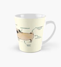 Anatomy of a Pug Tall Mug