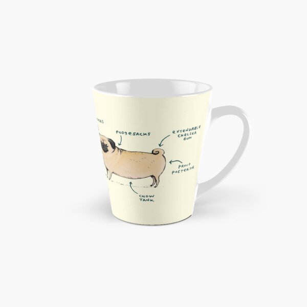Anatomie d'un carlin Mug long