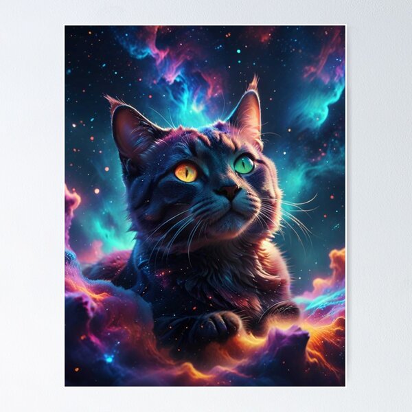 Item preview, Galactic Cat Portrait designed and sold by Shouganai-Mind.