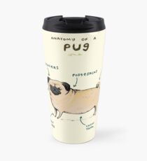 Anatomy of a Pug Travel Mug