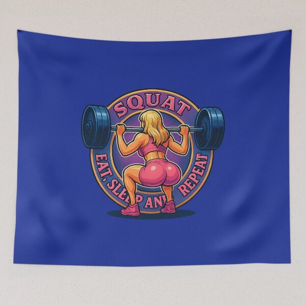 Item preview, Squat, Eat, Sleep & Repeat. designed and sold by Sawset.