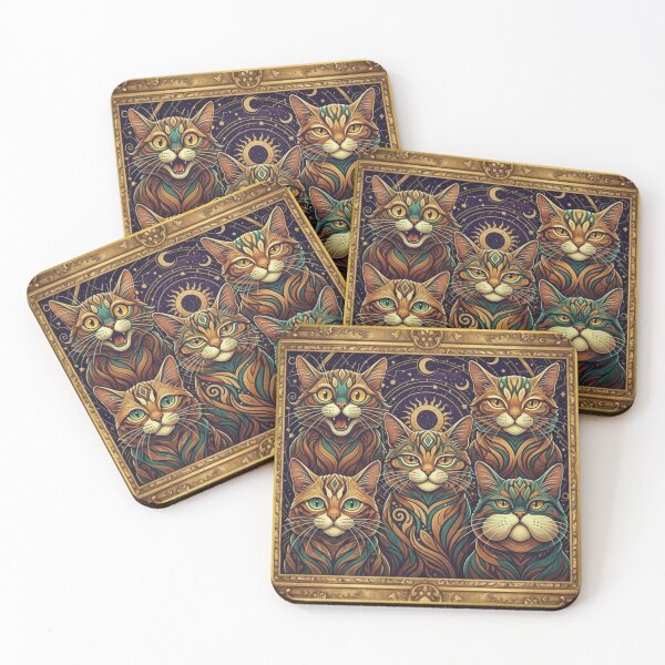 Item preview, Star Faces of Cats designed and sold by Studio Yvonne .