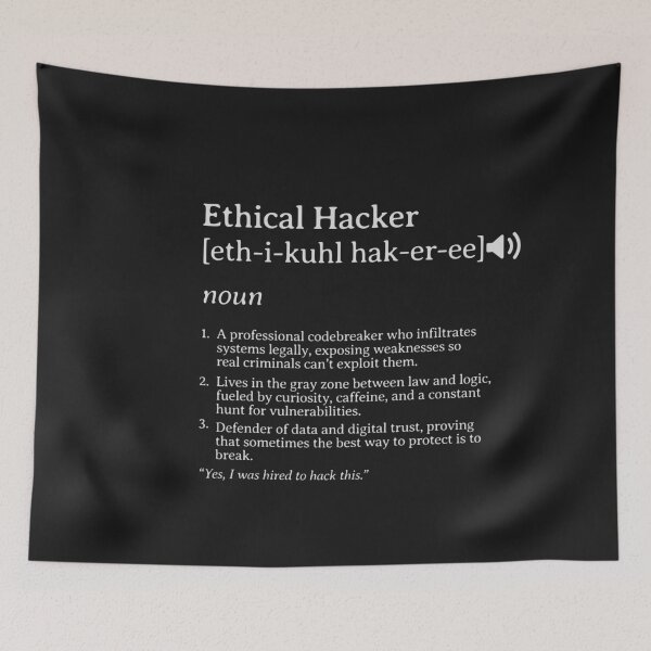 Item preview, Ethical Hacker Shirt – Funny Dictionary Parody IT Security Gift designed and sold by MerchbvyTodd.