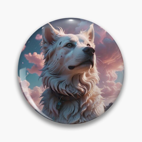 Item preview, White Cosmic Dog designed and sold by Shouganai-Mind.