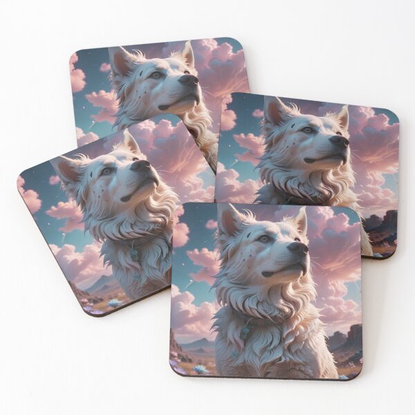 Item preview, White Cosmic Dog designed and sold by Shouganai-Mind.