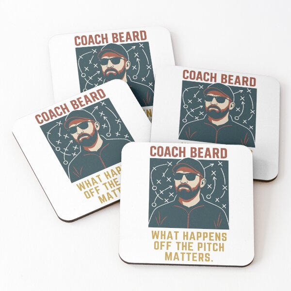Item preview, Coach Beard Quote – What Happens Off the Pitch Matters designed and sold by BackstopAndCo.