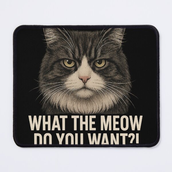 Item preview, D'artagnan Ask what the Meow do you want? designed and sold by copiernic.