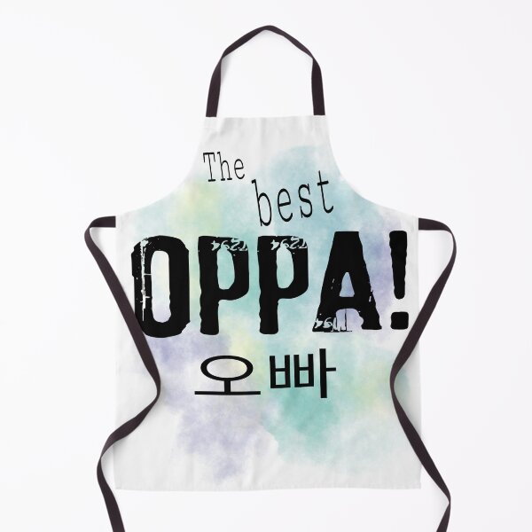 Item preview, The best oppa - Korean - male person older than oneself - kpop green background designed and sold by LiskoDesign.